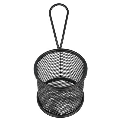 MINI FRITEUSES RONDES 'ARTINOX'  Ø 9x8 CM NOIR ACIER (6 UNITÉ) – Image 3