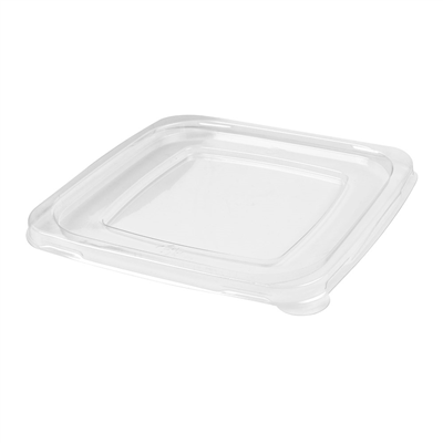 COUVERCLES 228.40/41/42,226.93/94/95 'BIONIC'  18,5x18,5x1,3 CM TRANSPARENT PET (400 UNITÉ)