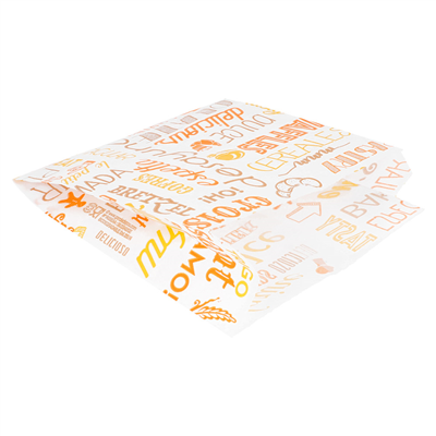 SACHETS CROISSANTS 'PAROLE' 33 G/M2 12+5x14 CM BLANC CELLULOSE (500 UNITÉ) – Image 2