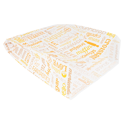SACHETS CROISSANTS 'PAROLE' 33 G/M2 19+8x26 CM BLANC CELLULOSE (500 UNITÉ) – Image 2