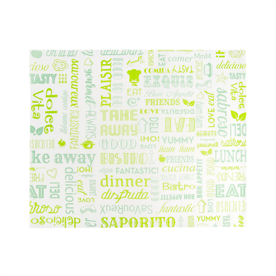 PAPIER INGRAISSABLES BASKET 'PAROLE' 35 G/M2 31x38 CM VERT PARCH.INGRAISSABLE (1000 UNITÉ)