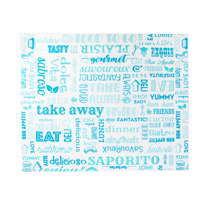 PAPIER INGRAISSABLES BASKET 'PAROLE' 35 G/M2 31x38 CM BLEU PARCH.INGRAISSABLE (1000 UNITÉ)
