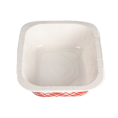 BARQUETTES THERMO FIXANTES GN1/8 'VICHY' 505 ML 360 G/M2 + 25G/M2 PET 16,1x12,9x4,3 CM BLANC CARTON (720 UNITÉ) – Image 3