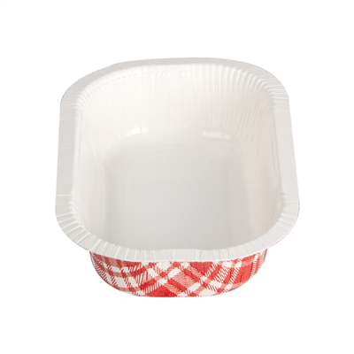 BARQUETTES THERMO FIXANTES 'VICHY' 325 ML 390 G/M2 + 25G/M2 PET 16x10x3,5 CM BLANC CARTON (1000 UNITÉ) – Image 3