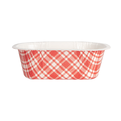 BARQUETTES THERMO FIXANTES 'VICHY' 480 ML 390 G/M2 + 25G/M2 PET 16x10x5,5 CM BLANC CARTON (1000 UNITÉ) – Image 2