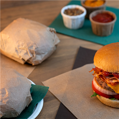 PAPIER INGRAISSABLES FAST FOOD  34 G/M2 28x34 CM NATUREL PARCH.INGRAISSABLE (1000 UNITÉ) – Image 2
