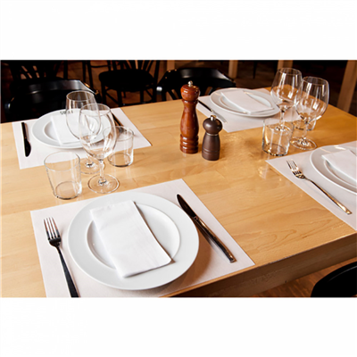 SERVIETTES ECOLABEL P. 1/6 'DOUBLE POINT'  18 G/M2 30x40 CM BLANC OUATE (1500 UNITÉ) – Image 3
