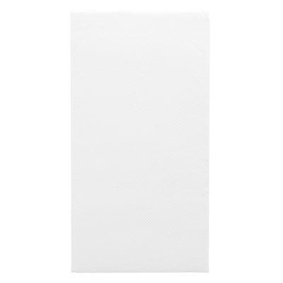 SERVIETTES ECOLABEL P. 1/6 'DOUBLE POINT'  18 G/M2 30x40 CM BLANC OUATE (1500 UNITÉ)