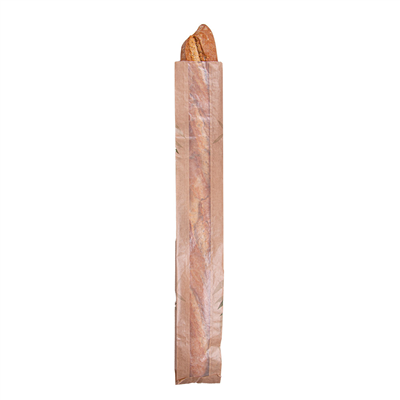 SACHETS PAIN ROND AVEC FENÊTRE ECO 'FEEL GREEN' 32 G/M2 9+4x60 CM NATUREL KRAFT (250 UNITÉ) – Image 2