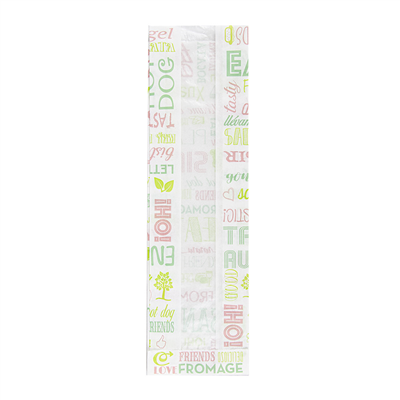 SACHETS BAGUETTE ROND AVEC FENÊTRE ECO 'PAROLE' 32 G/M2 9+4,5x30 CM BLANC PARCH.INGRAISSABLE (250 UNITÉ)