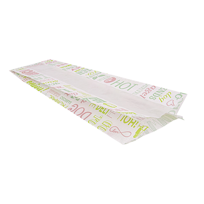 SACHETS BAGUETTE ROND AVEC FENÊTRE ECO 'PAROLE' 32 G/M2 9+6x35 CM BLANC PARCH.INGRAISSABLE (250 UNITÉ) – Image 2