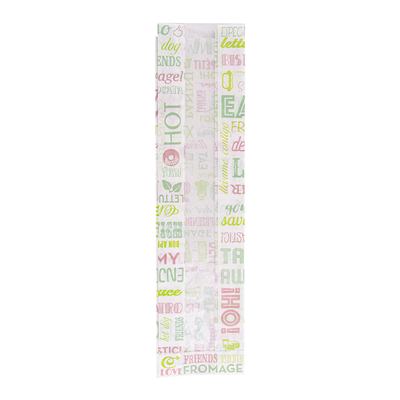 SACHETS BAGUETTE ROND AVEC FENÊTRE ECO 'PAROLE' 32 G/M2 9+6x35 CM BLANC PARCH.INGRAISSABLE (250 UNITÉ)
