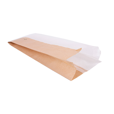SACHETS POUR SANDWICHES AVEC FENÊTRE ECO 'CORNER WINDOW' 40 G/M2 12+6x30 CM NATUREL PARCH.INGRAISSABLE (250 UNITÉ) – Image 3