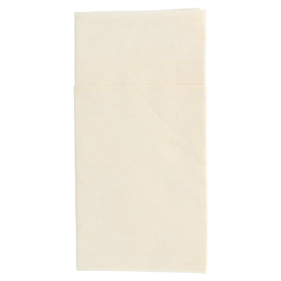 SERVIETTES KANGOUROU PLUS 'LIKE LINEN' 70 G/M2 40x45 CM CREME SPUNLACE (720 UNITÉ)