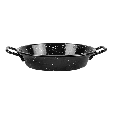 MINI POELE ÉMAILLÉE 'ARTINOX'  Ø10x2 CM NOIR ACIER (10 UNITÉ) – Image 2