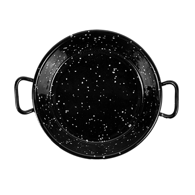 MINI POELE ÉMAILLÉE 'ARTINOX'  Ø10x2 CM NOIR ACIER (10 UNITÉ) – Image 3