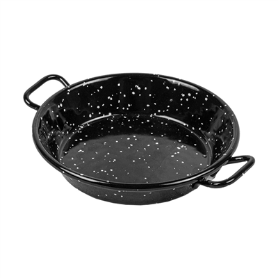 MINI POELE ÉMAILLÉE 'ARTINOX'  Ø10x2 CM NOIR ACIER (10 UNITÉ)