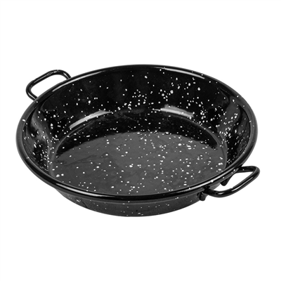 MINI POELE ÉMAILLÉE 'ARTINOX'  Ø12x2,4 CM NOIR ACIER (10 UNITÉ)