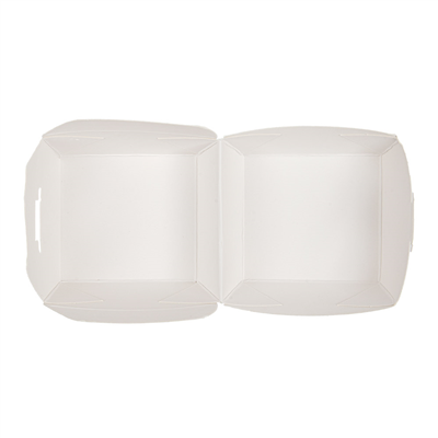 MINI BOÎTES BURGER  250 G/M2 5,3x5,7x5 CM BLANC CARTON (500 UNITÉ) – Image 4