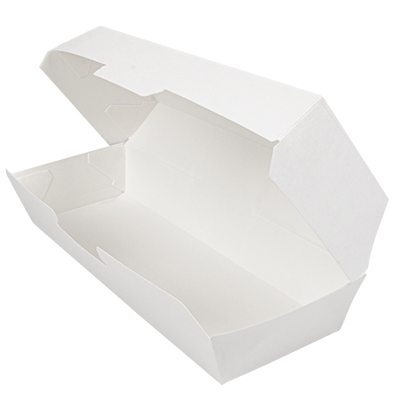 COQUILLES "HOT DOG" 'THEPACK' 230 G/M2 23,2x9x6,3 CM BLANC CARTON ONDULÉ NANO-MICRO (450 UNITÉ) – Image 4