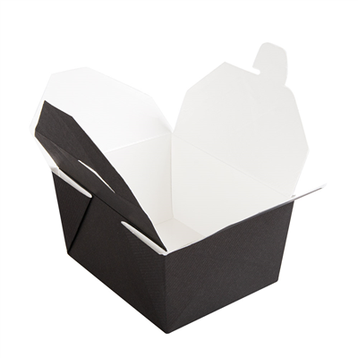 BOÎTES AMÉRICAINES MICRO-ONDABLES 'THEPACK' 780 ML 230 + 12PP G/M2 11,3x9x6,3 CM NOIR CARTON ONDULÉ NANO-MICRO (500 UNITÉ) – Image 3