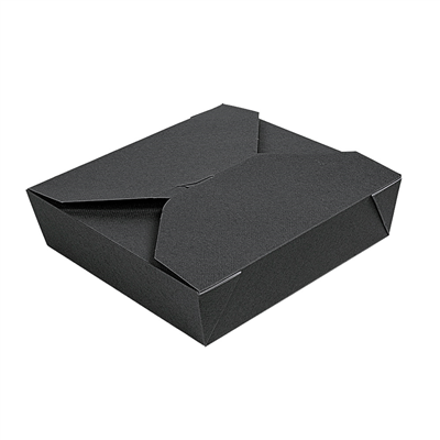 BOÎTES AMÉRICAINES MICRO-ONDABLES 'THEPACK' 2910 ML 250 + 12PP G/M2 21,7x21,7x6 CM NOIR CARTON ONDULÉ NANO-MICRO (100 UNITÉ)