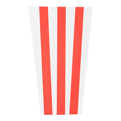 RECIPIENTS POP-CORNS 'THEPACK STRIPES' 3 L 230 G/M2 9x14x23 CM BLANC CARTON ONDULÉ NANO-MICRO (600 UNITÉ) – Image 2