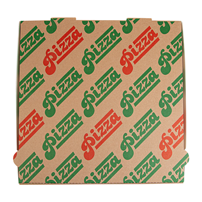 BOÎTES PIZZA 'THEPACK' 330 G/M2 32x32x3,8 CM NATUREL CARTON ONDULÉ MICROCANAL (100 UNITÉ) – Image 4