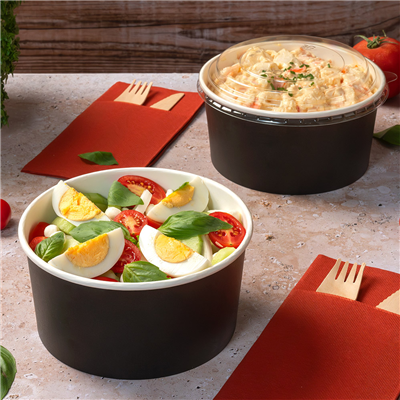 POTS SALADIERS 1300 ML 337 G/M2 + PE Ø 18,7/16x7 CM NOIR CARTON (300 UNITÉ) – Image 2