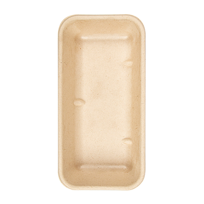 PLATEAUX 'BIONIC' 500 ML 20,9x10,7x3,5 CM NATUREL BAGASSE (400 UNITÉ) – Image 3