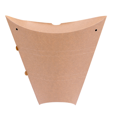RÉCIPIENTS POUR CRÊPES 250 G/M2 22,5x21,5x4 CM MARRON CARTON (500 UNITÉ)