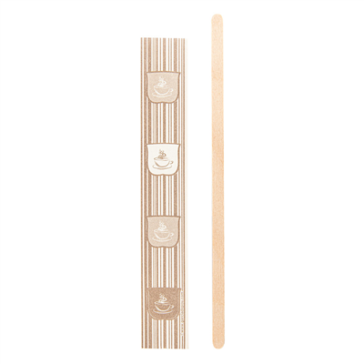 AGITATEURS CAFÉ EN SACHET OUVERTE  0,6x14x0,1 CM NATUREL BOIS (100 UNITÉ) – Image 3