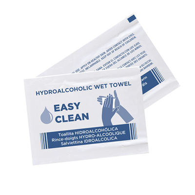 RINCE-DOIGTS HYDROALCOOLIQUES 'EASY CLEAN'  6x8 CM BLANC CELLULOSE (1500 UNITÉ)