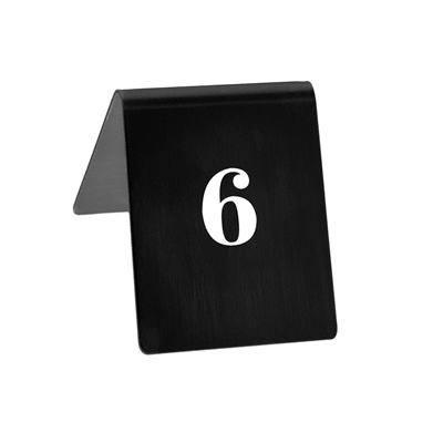 NUMÉROS DE TABLE DU 1 AU 20  9x12 CM NOIR PAPIER (1 UNITÉ) – Image 2