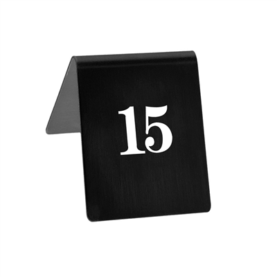 NUMÉROS DE TABLE DU 1 AU 20  9x12 CM NOIR PAPIER (1 UNITÉ) – Image 3