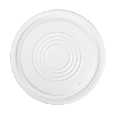 COUVERCLES POUR CODES 251.53/54/55 'BIONIC'  Ø 21,4x1 CM BLANC BAGASSE (400 UNITÉ) – Image 3