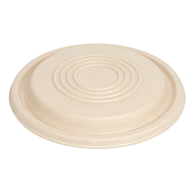 COUVERCLES POUR CODES 251.57/58/59 'BIONIC'  Ø 21,4x1 CM NATUREL BAGASSE (400 UNITÉ)