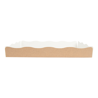 PLATEAUX + COUVERCLE 'THEPACK' 240 G/M2 32x27x4 CM NATUREL CARTON ONDULÉ NANO-MICRO (150 UNITÉ) – Image 4
