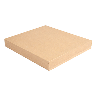 PLATEAUX + COUVERCLE 'THEPACK' 240 G/M2 32x27x4 CM NATUREL CARTON ONDULÉ NANO-MICRO (150 UNITÉ)