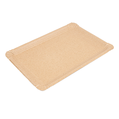 PLATEAUX PÂTISSERIE - MOYENS  340 G/M2 26x18 CM NATUREL KRAFT (250 UNITÉ)