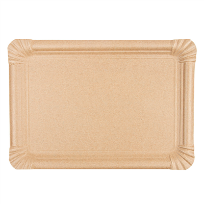 PLATEAUX PÂTISSERIE - MOYENS  400 G/M2 30x21 CM NATUREL KRAFT (125 UNITÉ) – Image 3