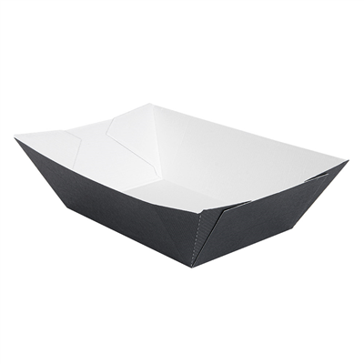 BARQUETTES 'THEPACK' 1440 G 230 G/M2 13,5x8,5x6,2 CM NOIR CARTON ONDULÉ NANO-MICRO (600 UNITÉ)