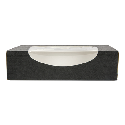 RÉCIPIENTS SUSHI+FÊNETRE 'THEPACK' 230 G/M2 + OPP 17,5x12x4,5 CM NOIR CARTON ONDULÉ NANO-MICRO (400 UNITÉ) – Image 2