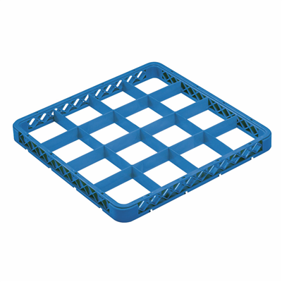 SUPPLÉMENT CASIER DE 16 COMPARTIMENTS  50x50x4,5 CM BLEU PP (1 UNITÉ)
