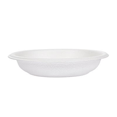 MINI BOLS 'BIONIC'  Ø 7,7x1,5 CM BLANC BAGASSE (2000 UNITÉ) – Image 2