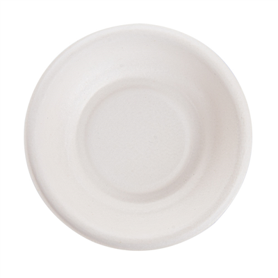 MINI BOLS 'BIONIC'  Ø 7,7x1,5 CM BLANC BAGASSE (2000 UNITÉ) – Image 3