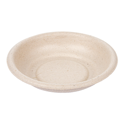 MINI BOLS 'BIONIC'  Ø 7,7x1,5 CM NATUREL BAGASSE (2000 UNITÉ)
