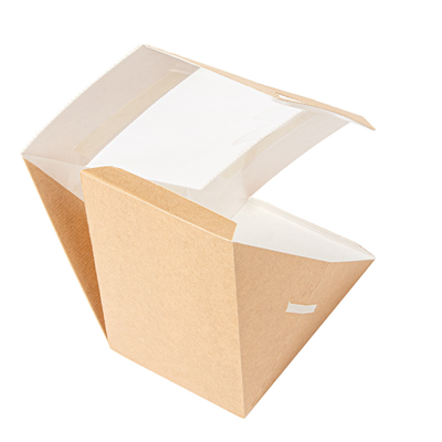 BOÎTES SANDWICH TRIPLE AVEC FENÊTRE 'THEPACK'  220 G/M2 + OPP 12,4x12,4x8,3 CM NATUREL CARTON ONDULÉ NANO-MICRO (500 UNITÉ) – Image 3