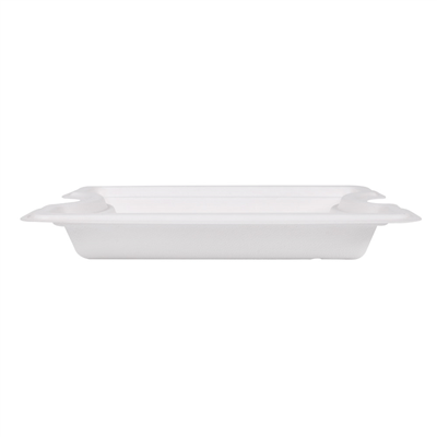 PLATEAU INTERMÉDIAIRE POUR RÉFÉRENCE 253.80 'BIONIC'  21x16,5x2,7 CM BLANC BAGASSE (400 UNITÉ) – Image 2