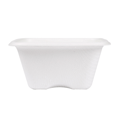 PETITS POTS 'BIONIC' 100 ML 7,7x7,7x3,7 CM BLANC BAGASSE (600 UNITÉ) – Image 2